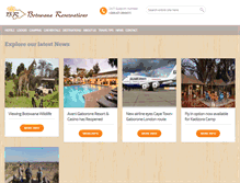 Tablet Screenshot of botswana-reservations.com